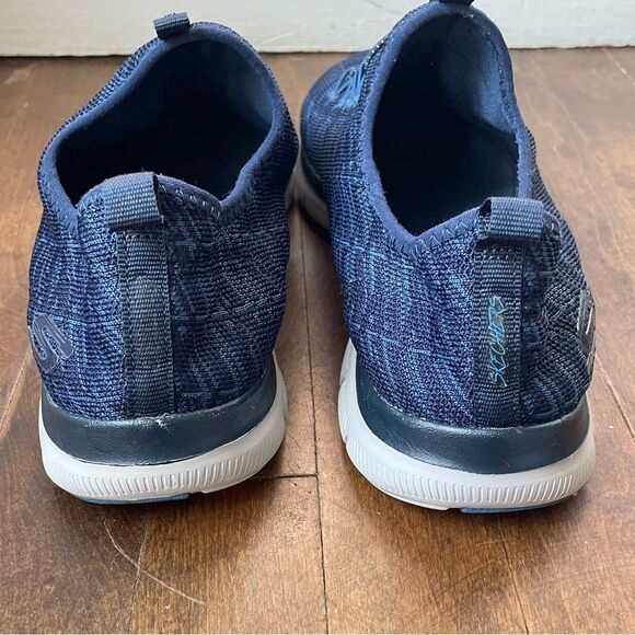 Skechers Navy Blue Flex Appeal 2.0 Insights Slip On Sneaker, Women's size 9 - Picture 7 of 9